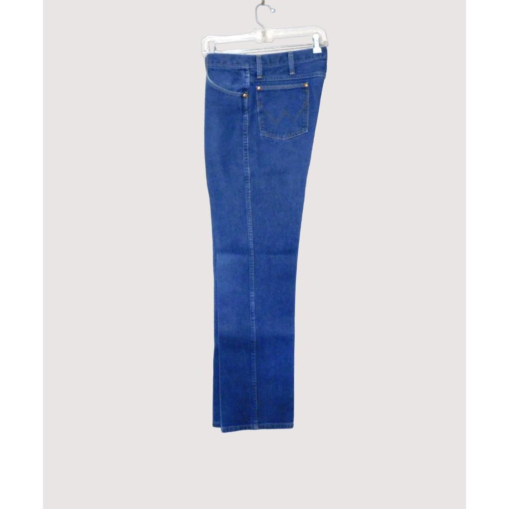 Wrangler Jeans 34 x 31.5 Blue Denim Boot Cut 100% Cotton Tagged 36x32